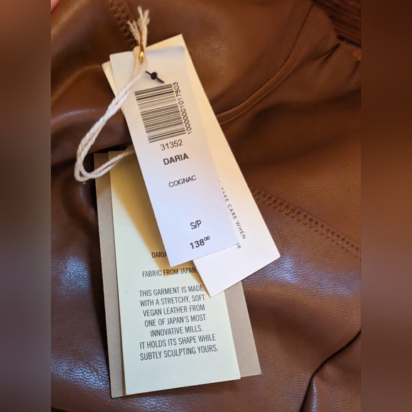 NWT Aritzia Wilfred Free Daria Leggings in Cognac - Picture 4 of 5